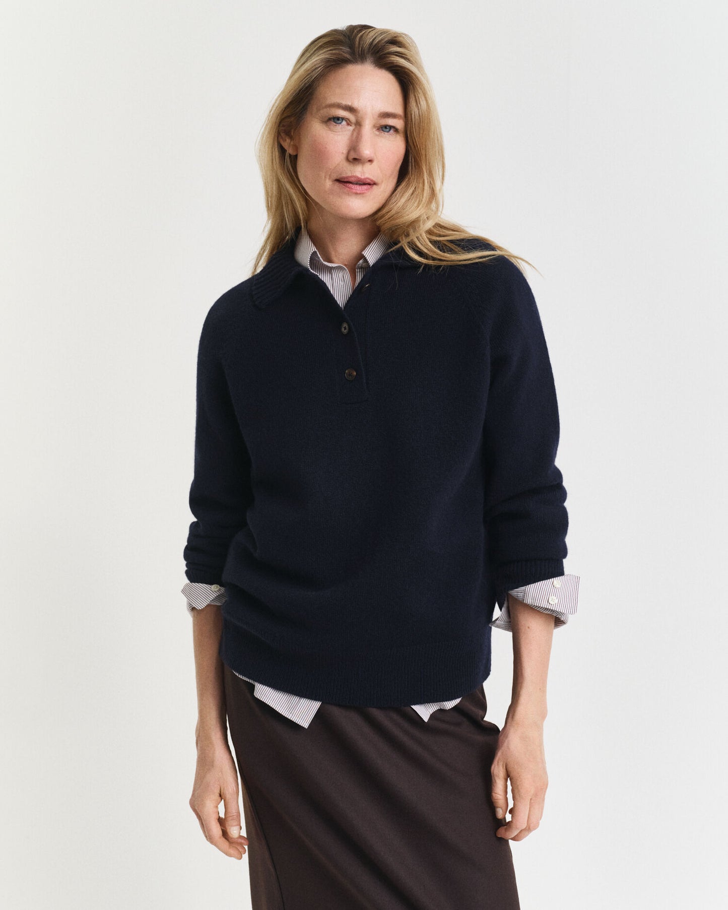 Rugger en laine et cachemire tricotés