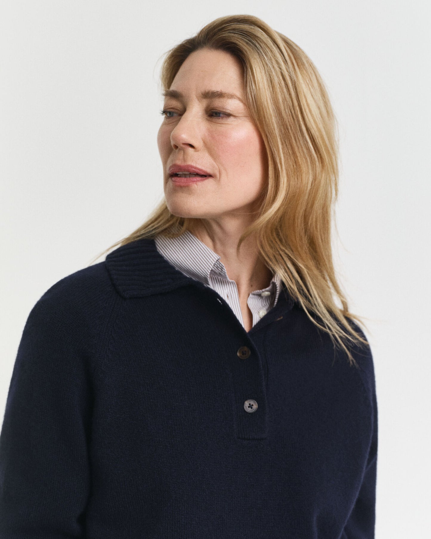 Rugger en laine et cachemire tricotés