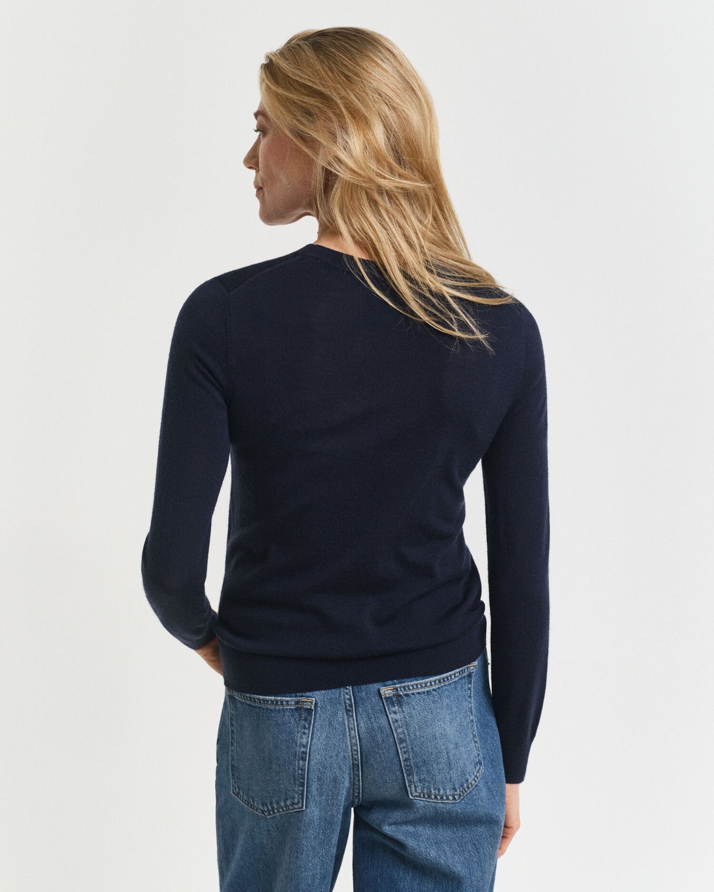 Pull ras du cou en laine mérinos extra fine