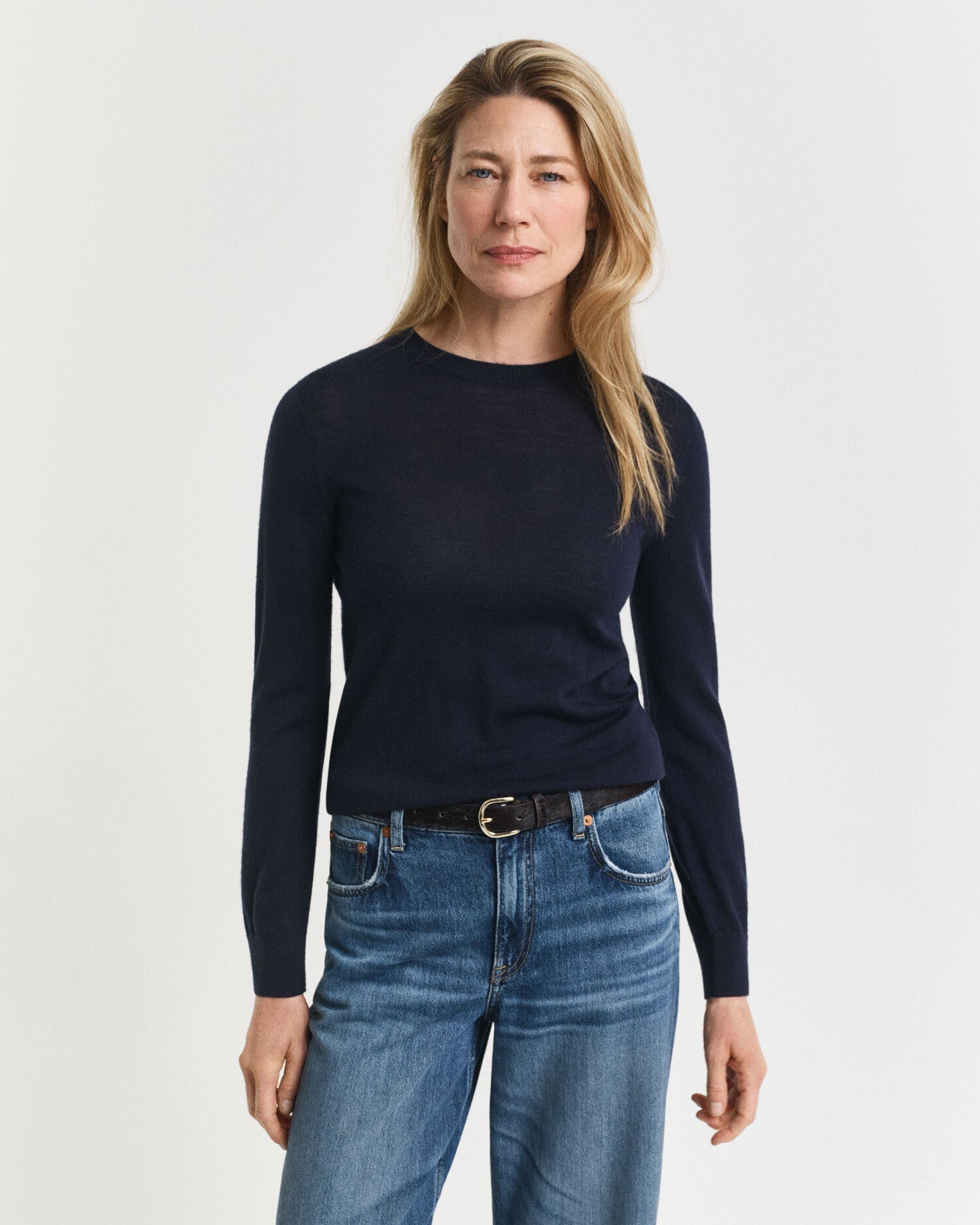 Pull ras du cou en laine mérinos extra fine