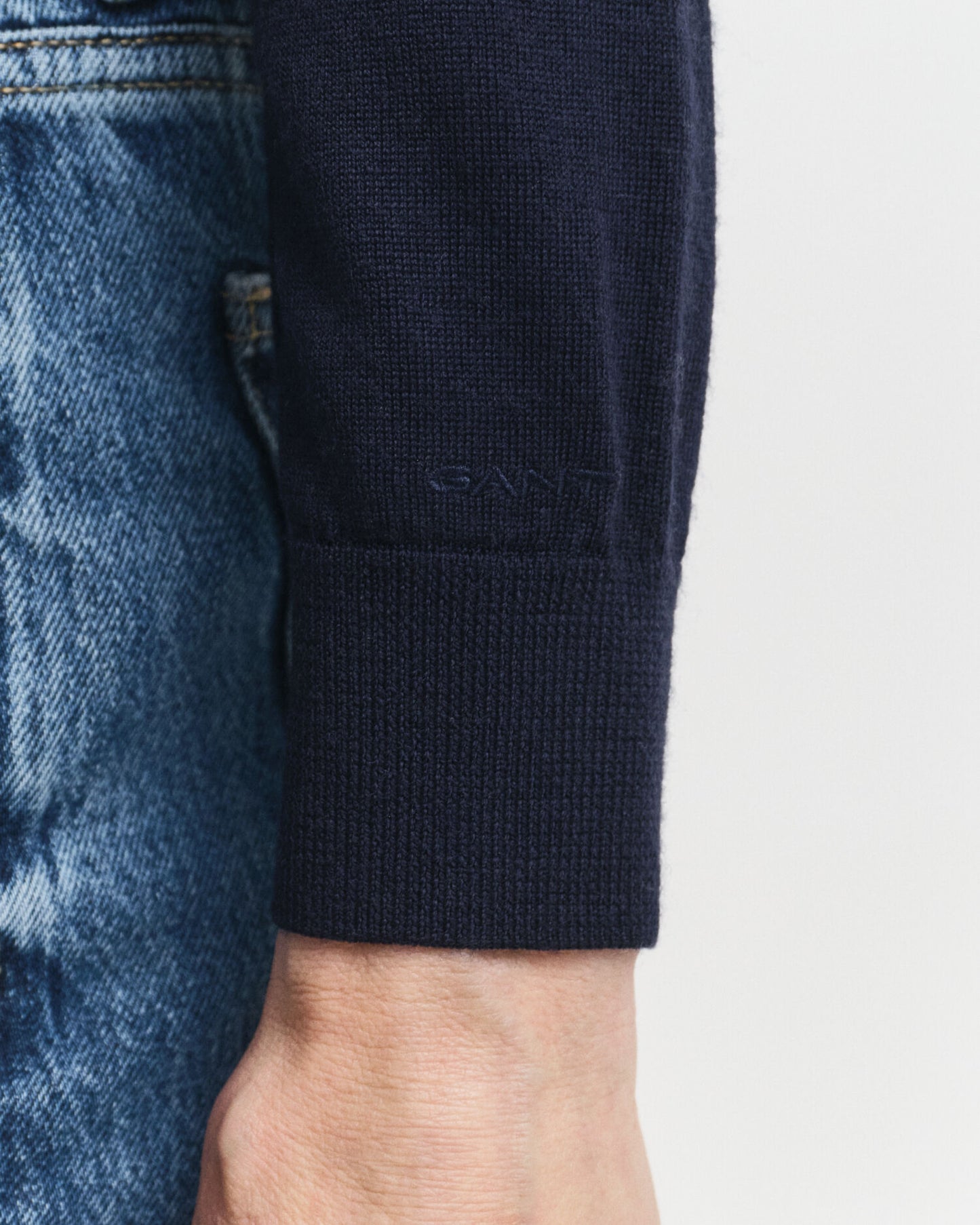 Pull ras du cou en laine mérinos extra fine