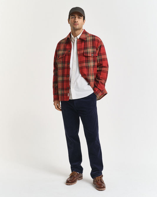 Pantalon en velours côtelé coupe droite