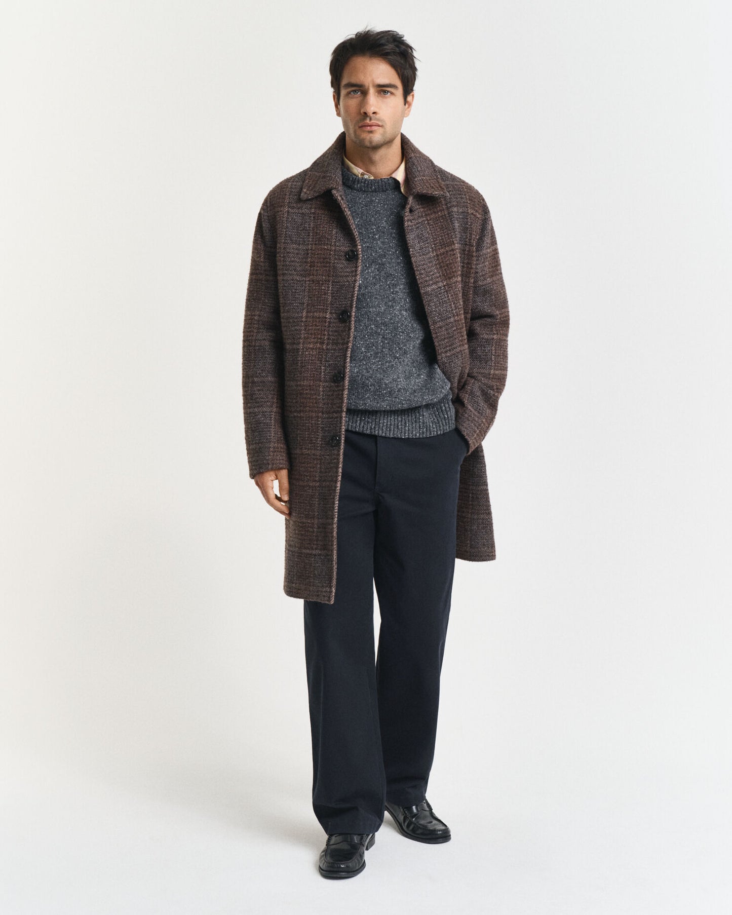 Pullover mit Rundhalsausschnitt aus Wollmischung mit Noppen