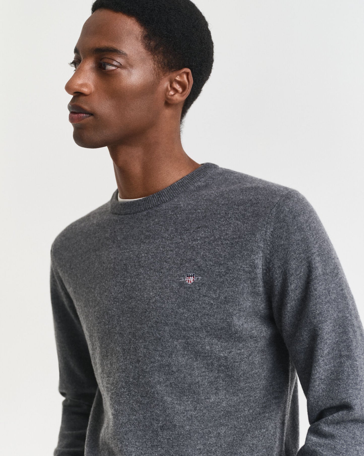 Pullover mit Rundhalsausschnitt aus superfeiner Lammwolle