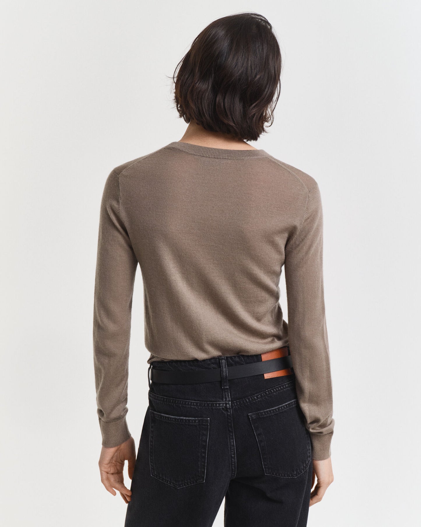 Pullover aus extrafeiner Merinowolle mit Rundhalsausschnitt