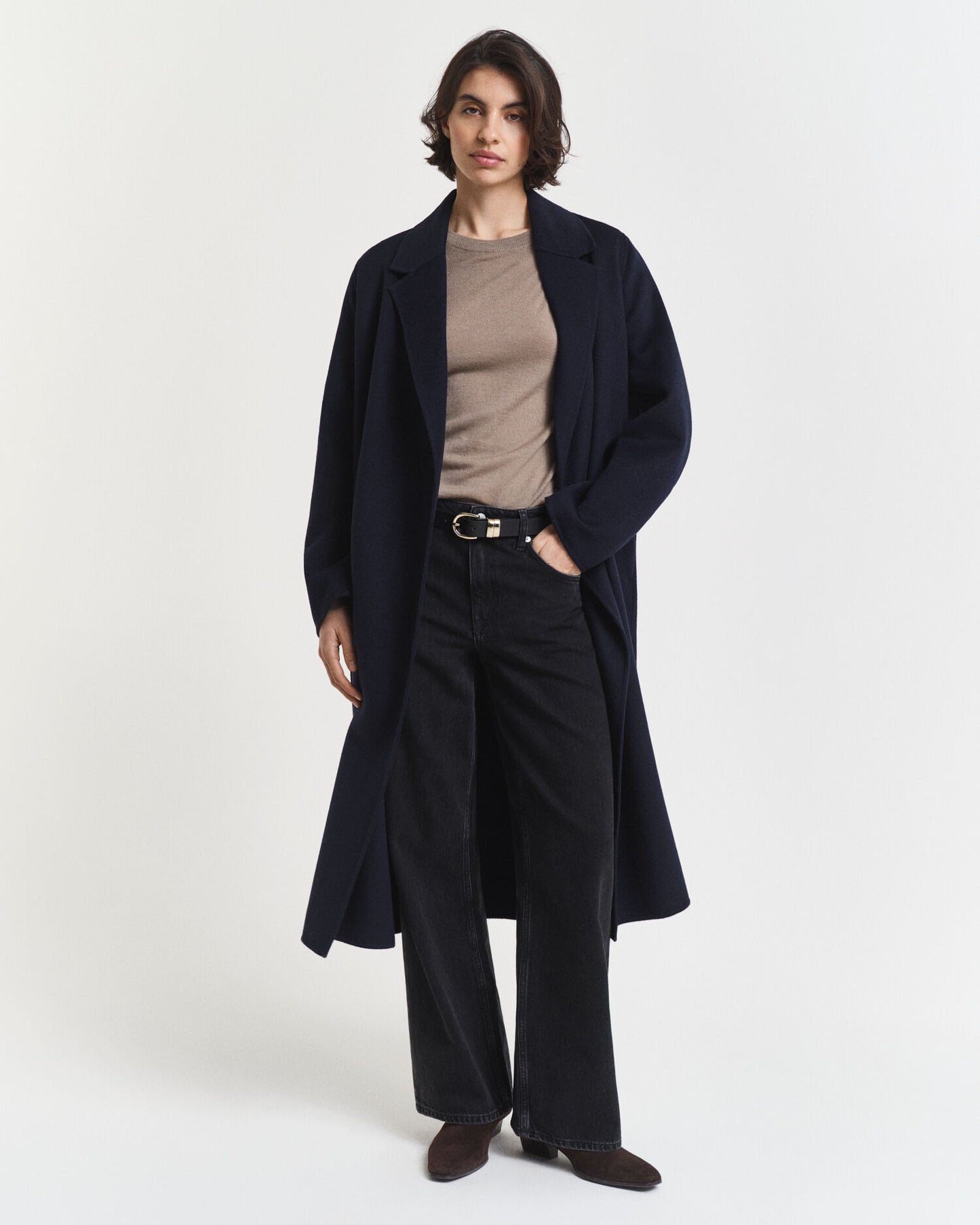 Pullover aus extrafeiner Merinowolle mit Rundhalsausschnitt