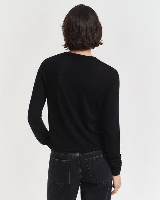 Pull col rond en laine mérinos extra fine