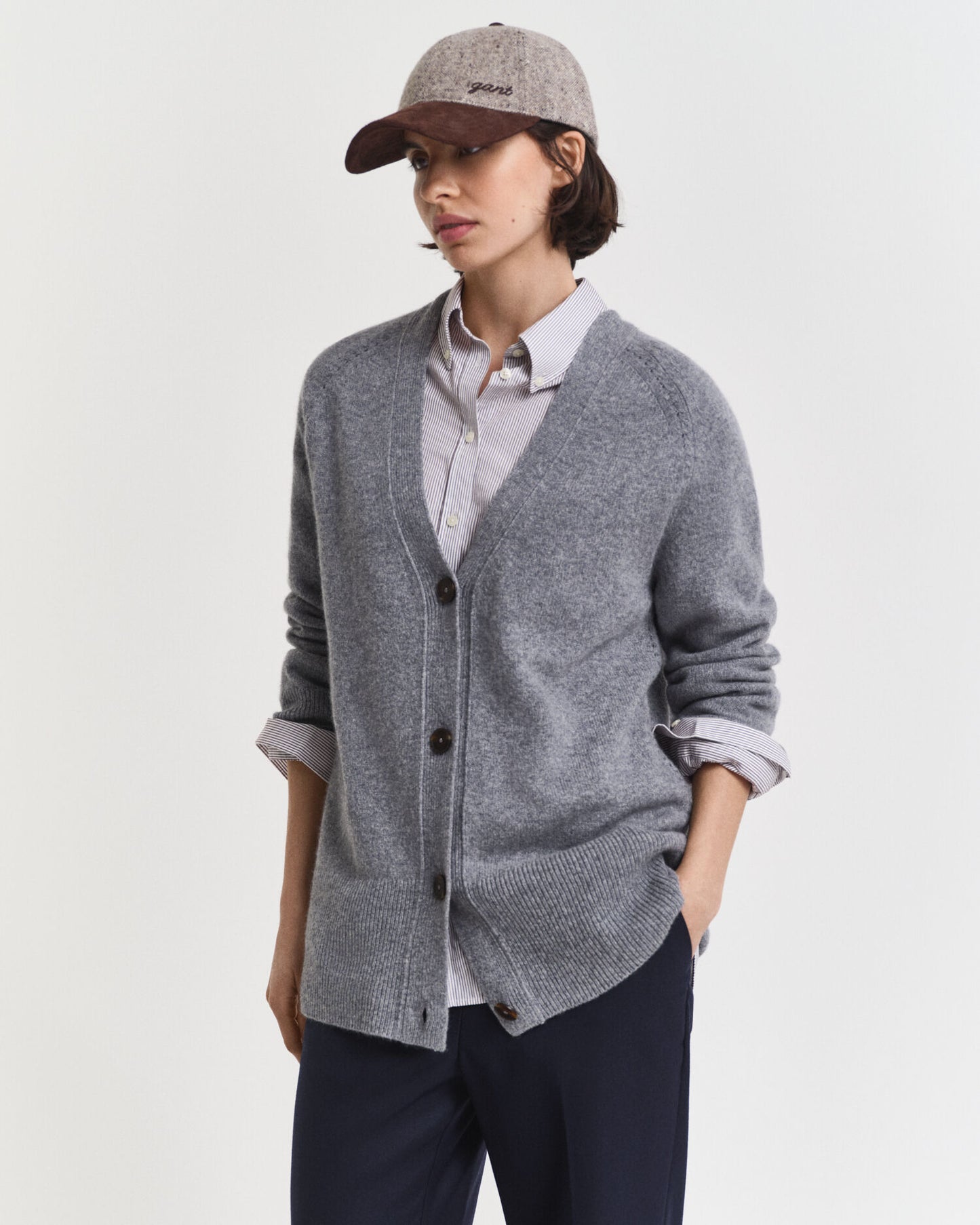 Strickjacke aus Wolle und Kaschmir