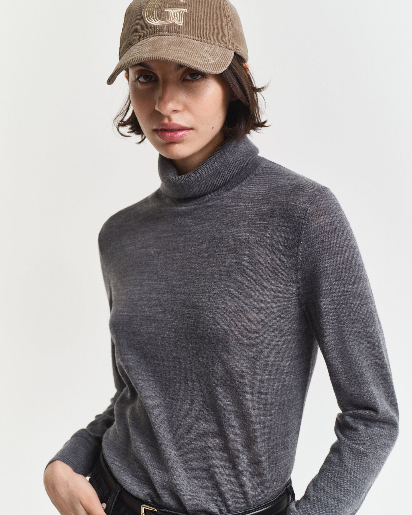 Feiner Rollkragenpullover aus Merinowolle