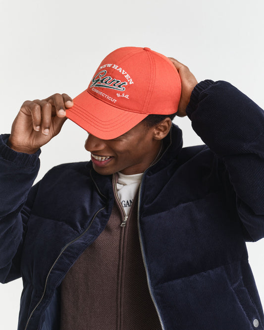 Casquette en sergé de coton imprimée