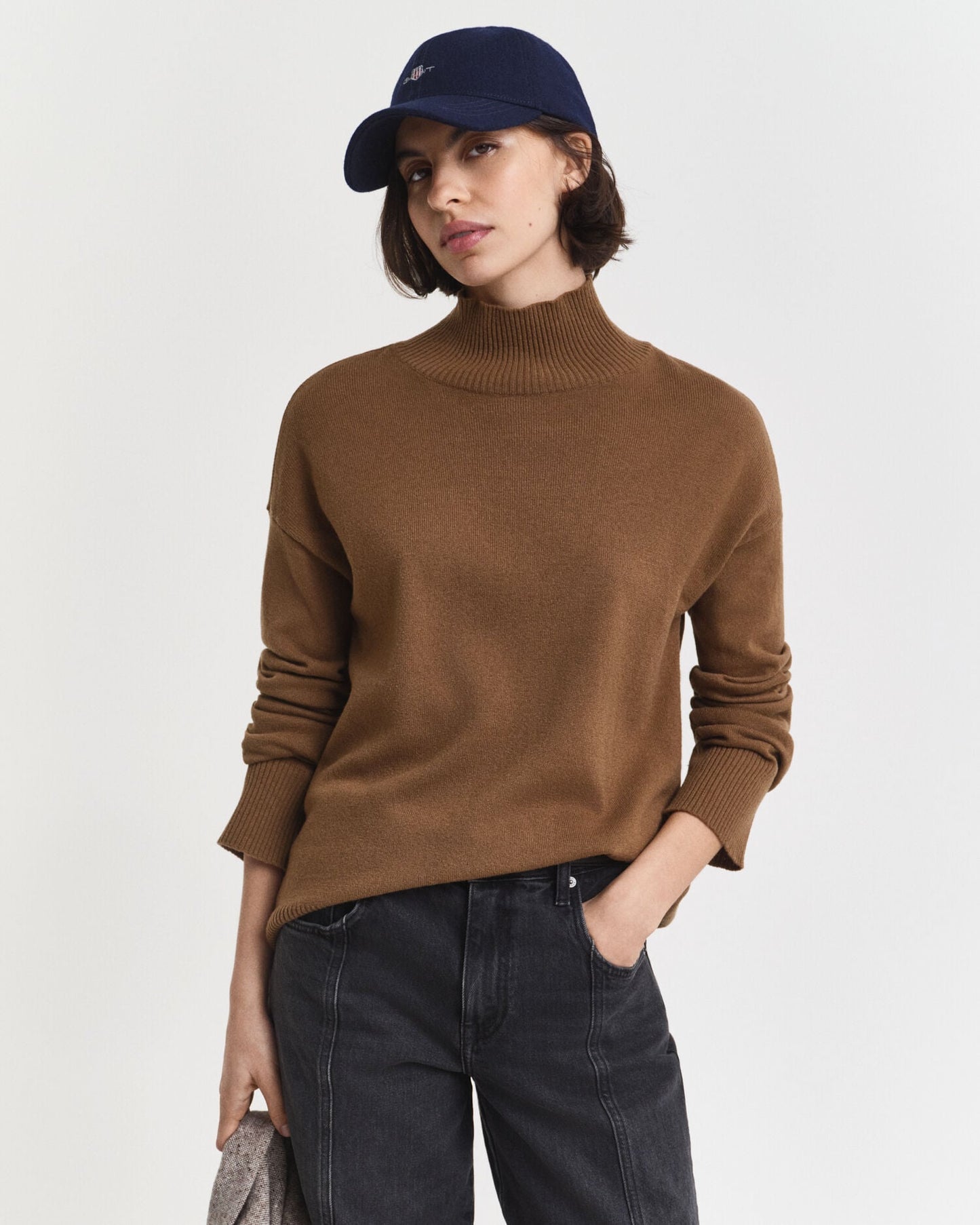Feiner Lammwoll-Rollkragenpullover