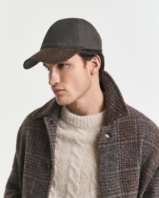 Casquette en coton huilé
