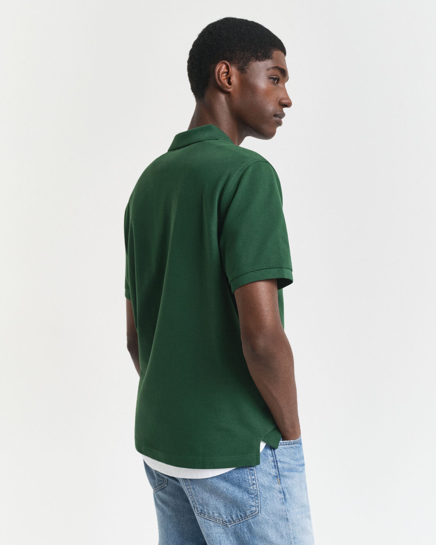 Regular Fit Piqué-Poloshirt mit Schild
