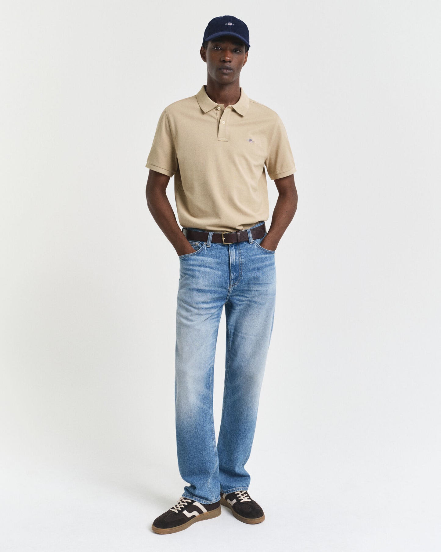 Regular Fit Shield Pique Polohemd