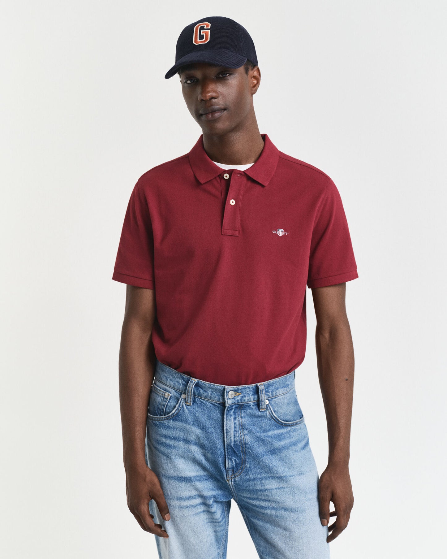 Regular Fit Shield Pique Polohemd