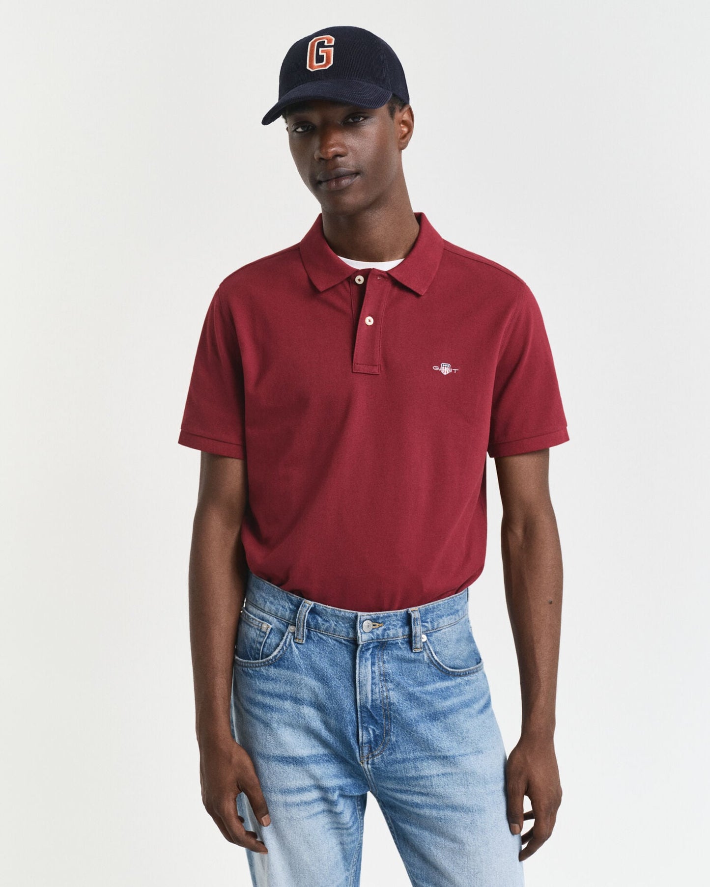 Regular Fit Piqué-Poloshirt mit Schild