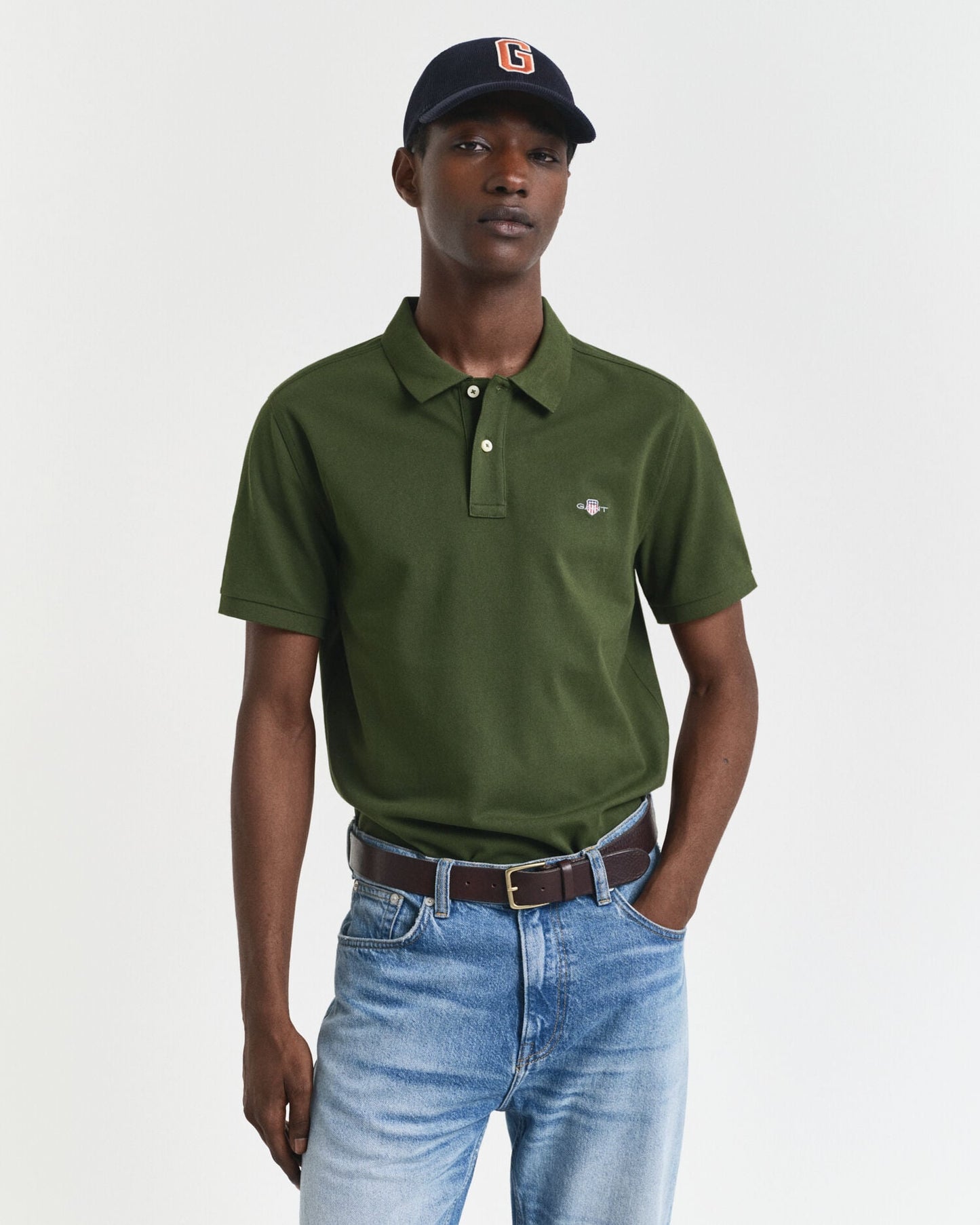 Regular Fit Shield Pique-Poloshirt