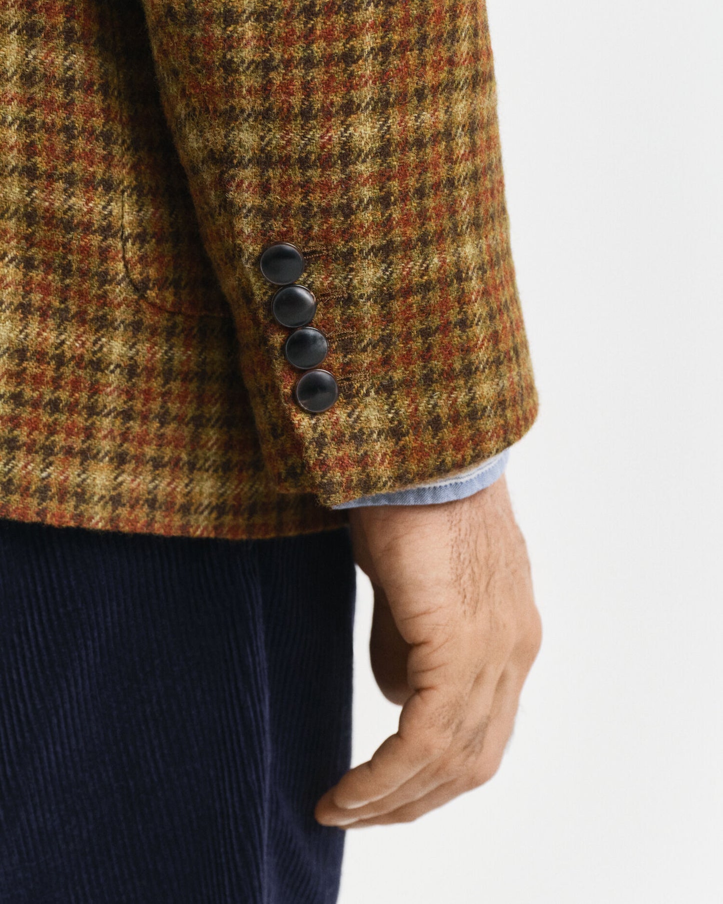 Veste de tailleur en tweed à carreaux coupe décontractée
