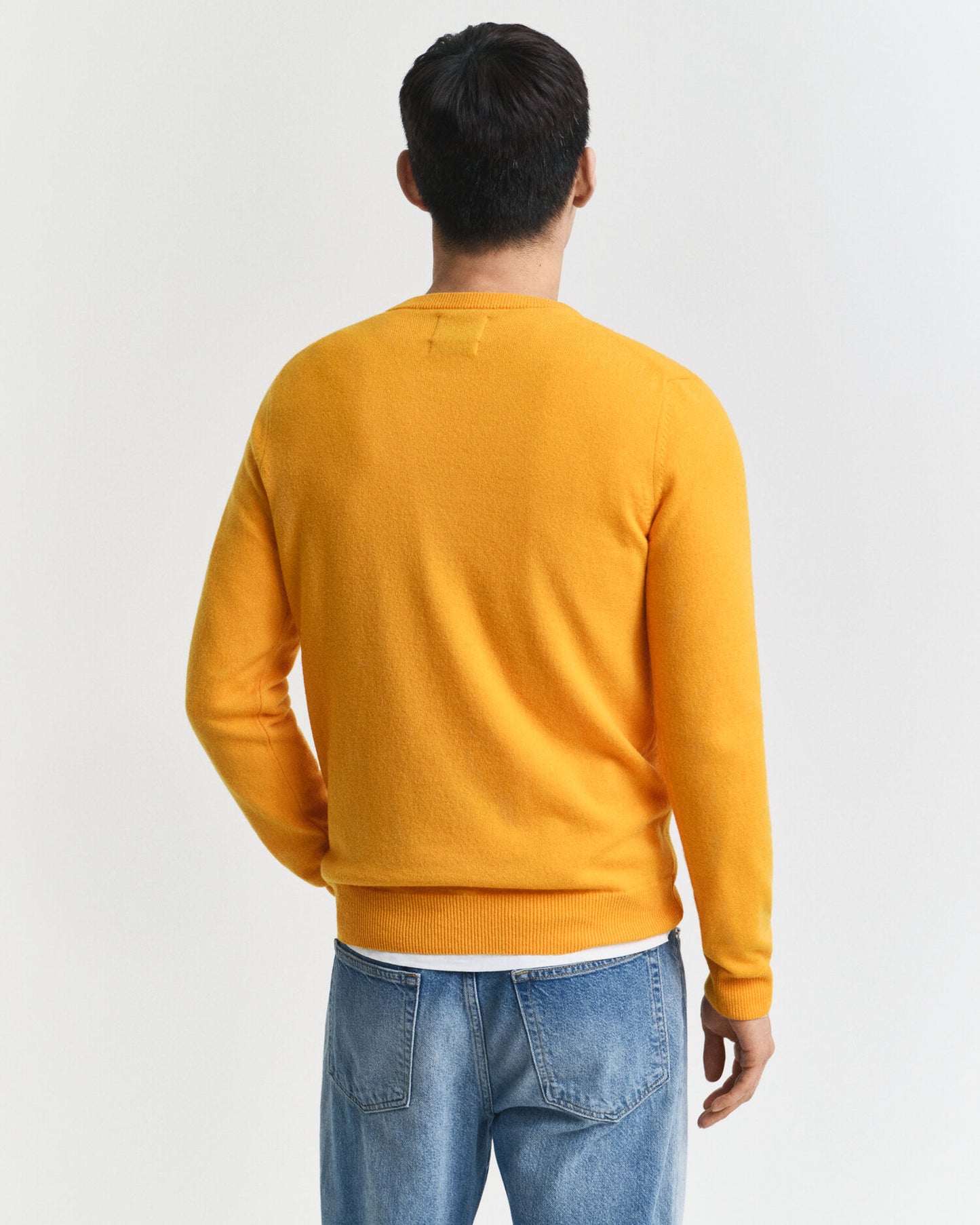 Feiner Lambswool-Pullover mit Rundhalsausschnitt