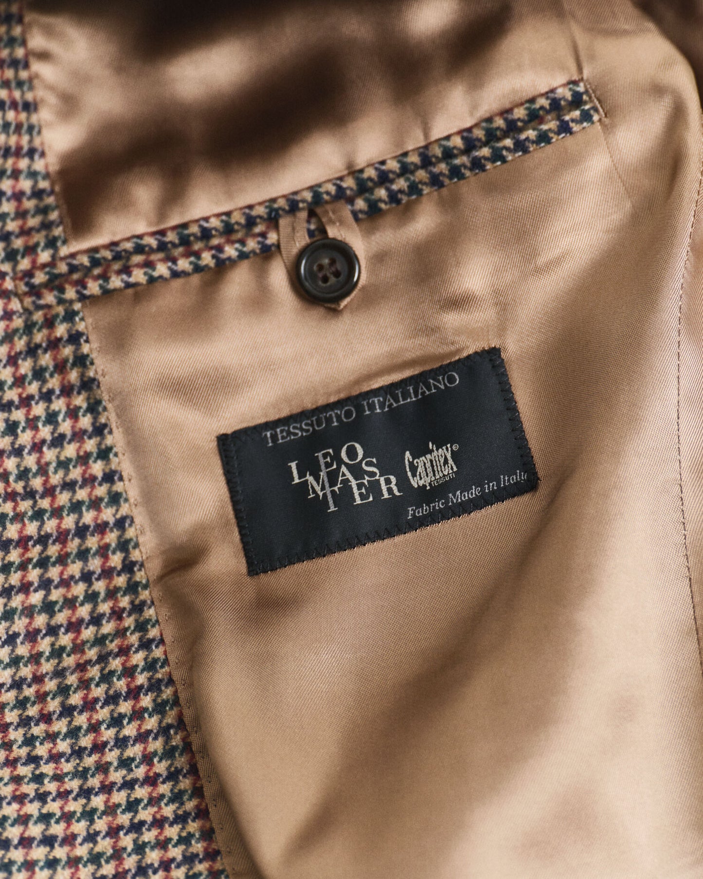 Slim-Fit Blazer mit Hahnentrittmuster