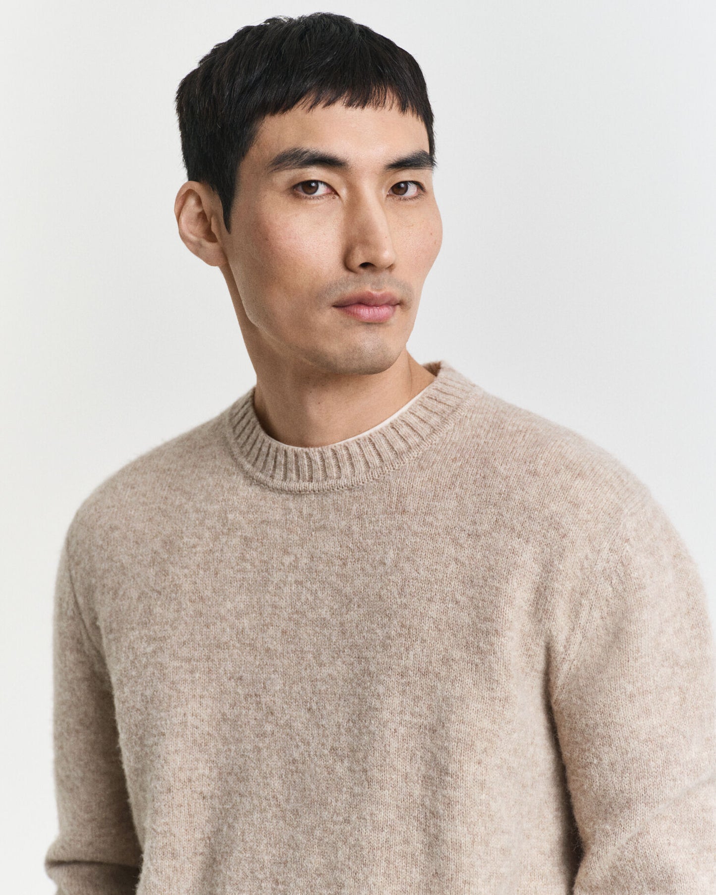 Pullover aus schottischer Wolle mit Rundhalsausschnitt