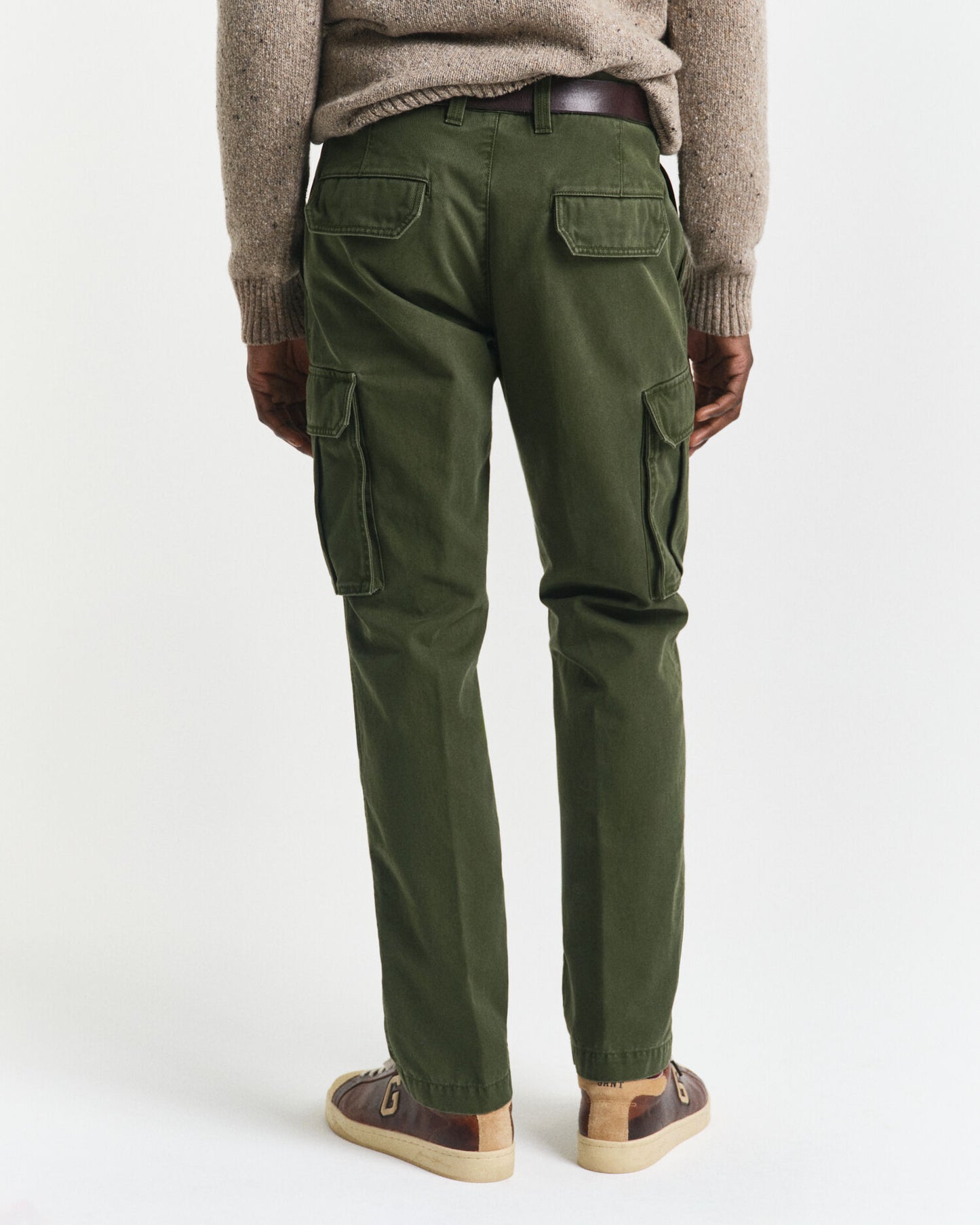 Regular Fit Baumwoll-Twill-Cargohose
