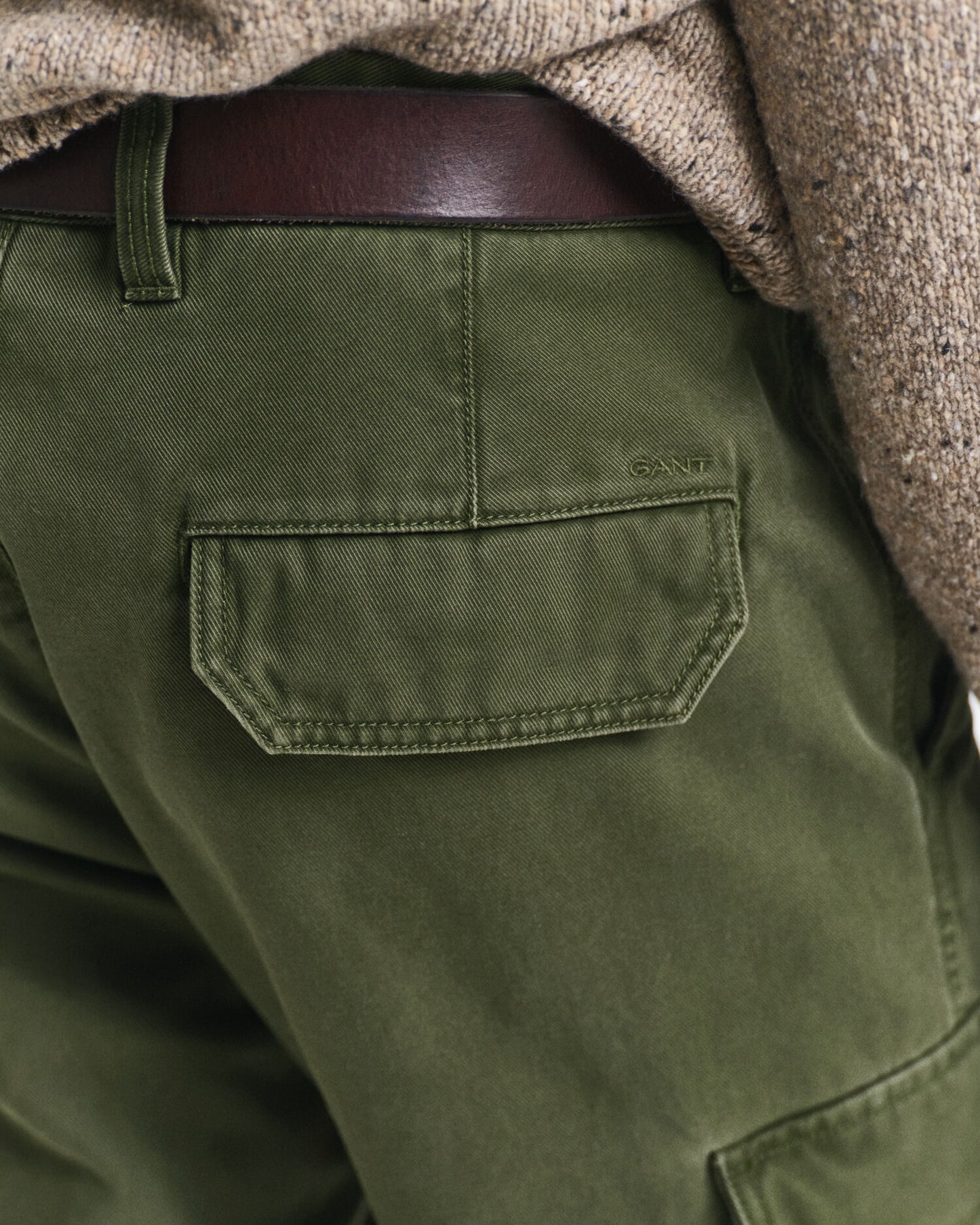 Regular Fit Baumwoll-Twill-Cargohose