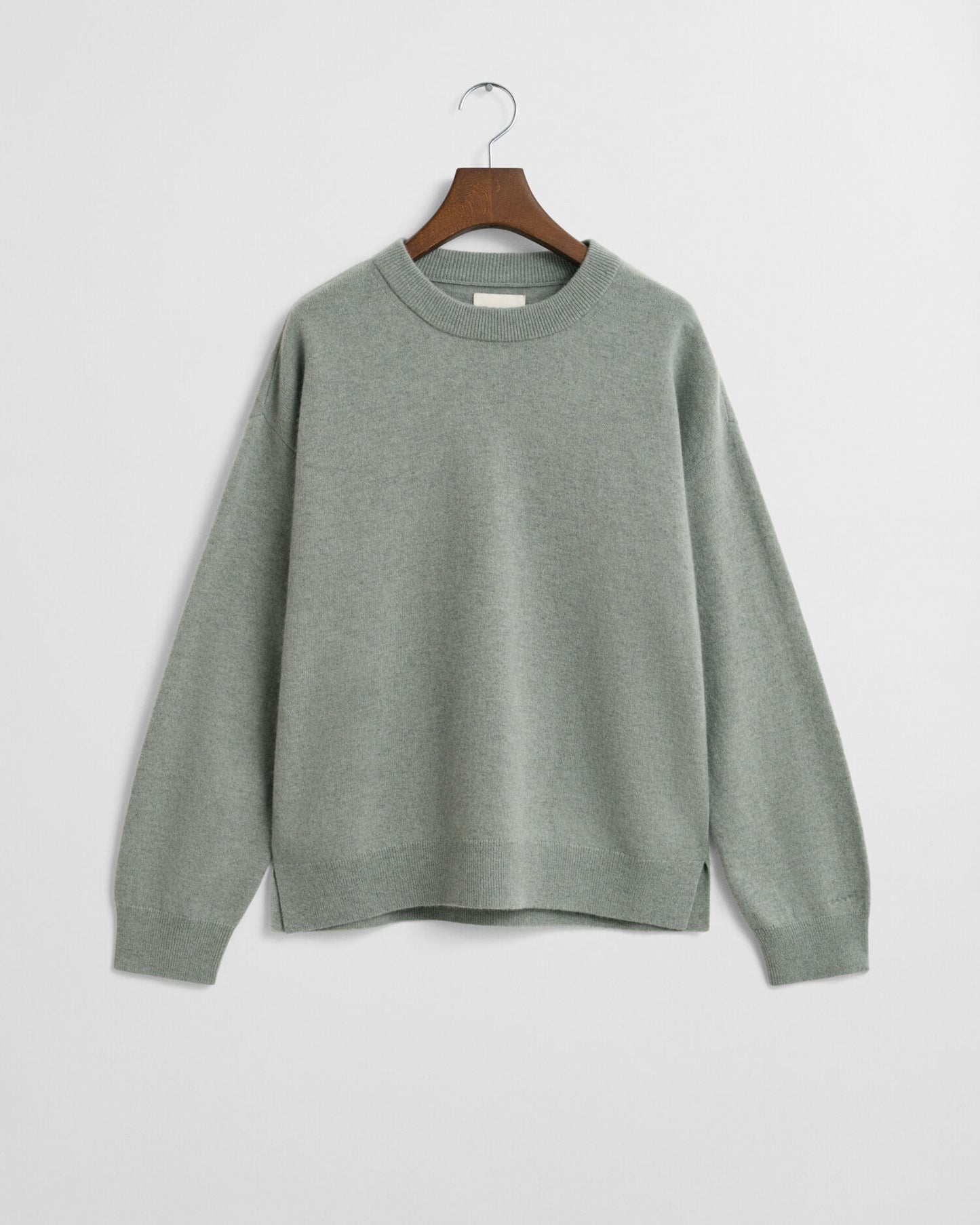 Feiner Lammwollpullover mit Rundhalsausschnitt