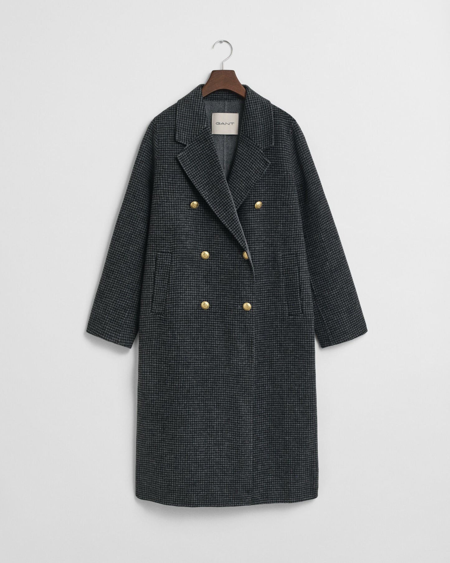 Manteau à carreaux cousu main