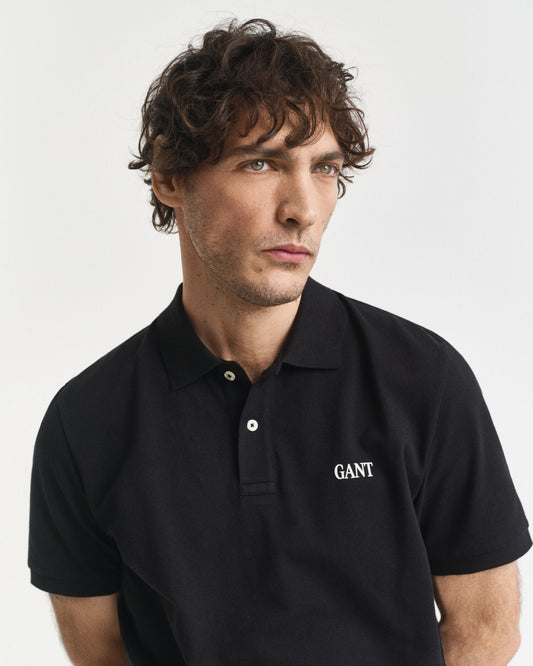 Polo à petit motif graphique