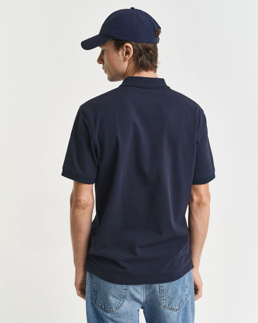 Polo piqué contrasté