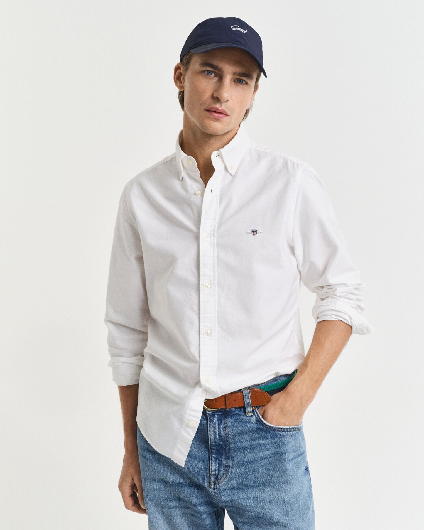 Slim Fit Oxford-Hemd Klassisch